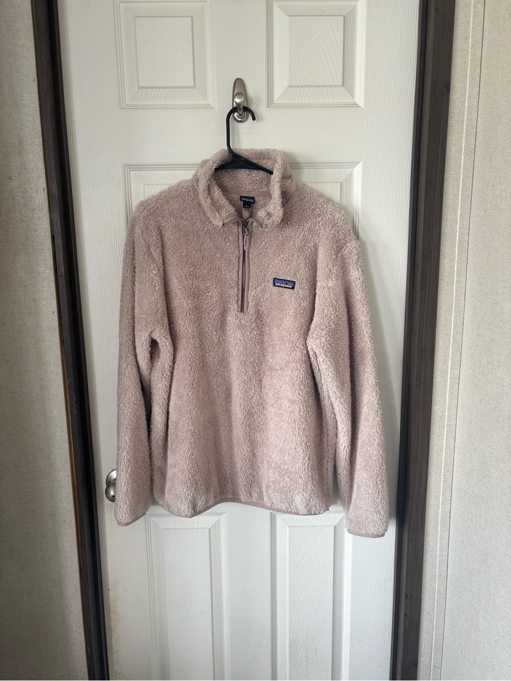 Patagonia Neutral Beige Sherpa Zip-Front Pullover
